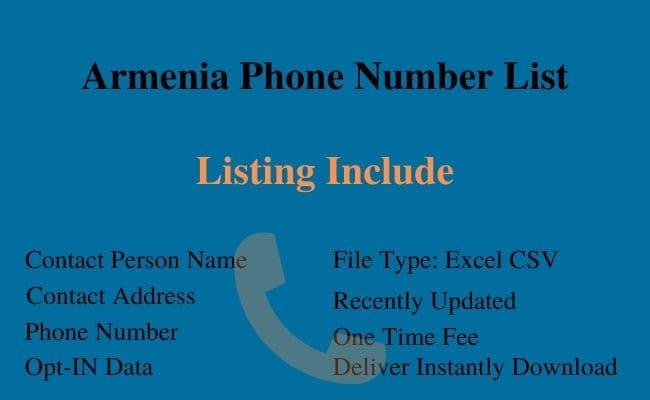 Armenia Phone Number List