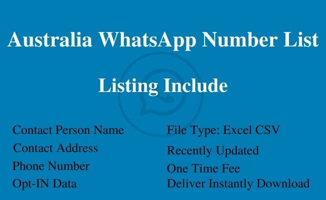 Australia WhatsApp Number List