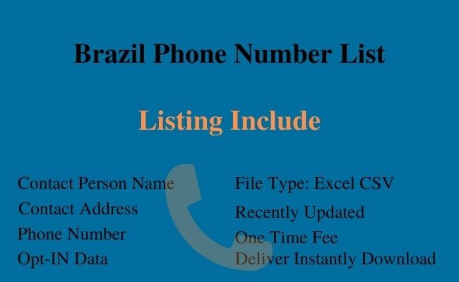 Brazil Phone Number List