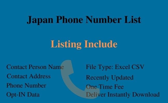 Japan Phone Number List