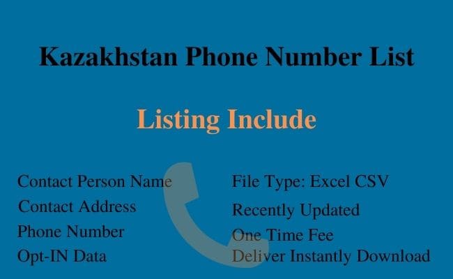 Kazakhstan Phone Number List