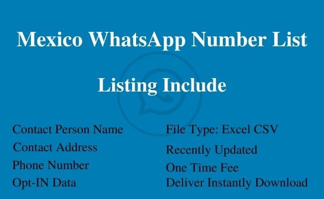 Mexico WhatsApp Number List
