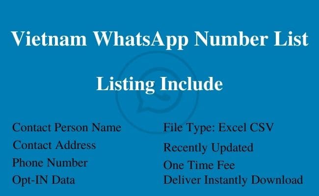 Vietnam WhatsApp Number List